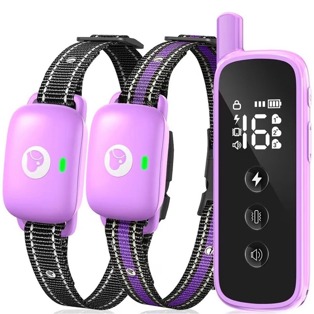 Training Dog Shock Collar for 2 Dogs Rechargeable 2600ft